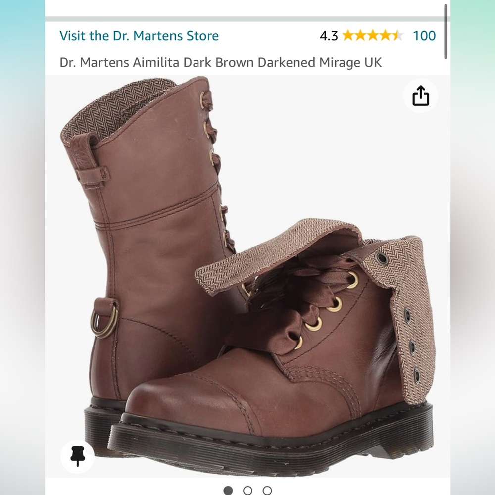 Doc Marten Aimilita Dark Brown Boots